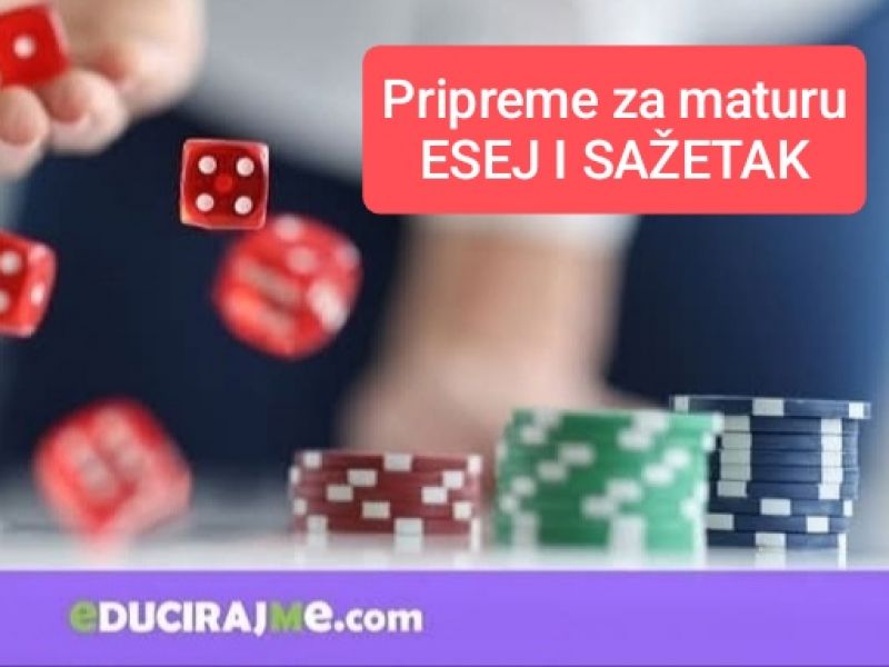 UČIONIČKE PRIPREME ZA MATURU HRVATSKI JEZIK  ( SAŽETAK  I ESEJ)